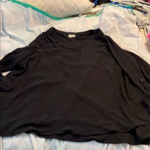 Sheer black blouse from avenue